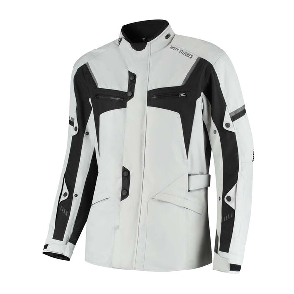 Rusty Stitches Luke Motorcycle Jacket Anthracite Black Waterproof AA All Season With Protection