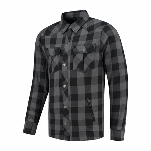 Rusty Stitches Neil V2 Lumber Grijs Zwart Met Kevlar Protectie