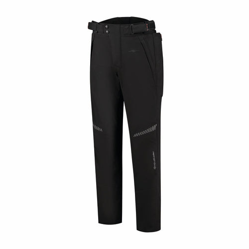 Rusty Stitches Softshell Überhose Motorradhose Überziehhose Wasserabweisend Schwarz CE A
