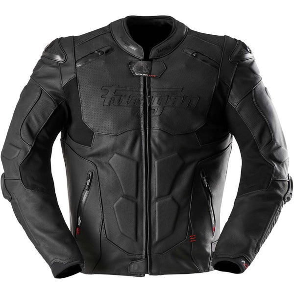 Furygan Ghost Evo Leder Motorradjacke Schwarz