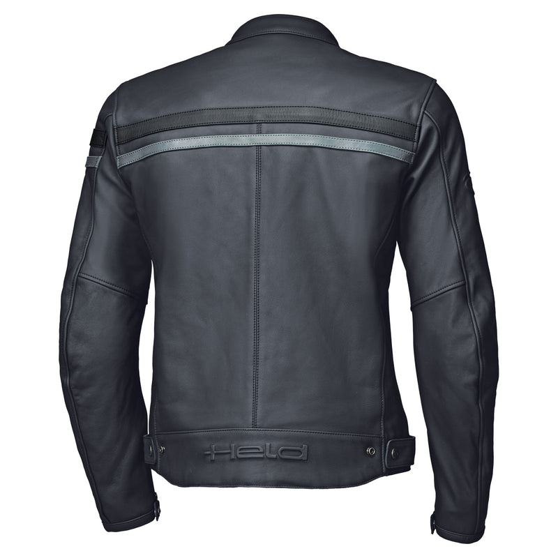 Held Midway leren motorjack – Offwhite/Black