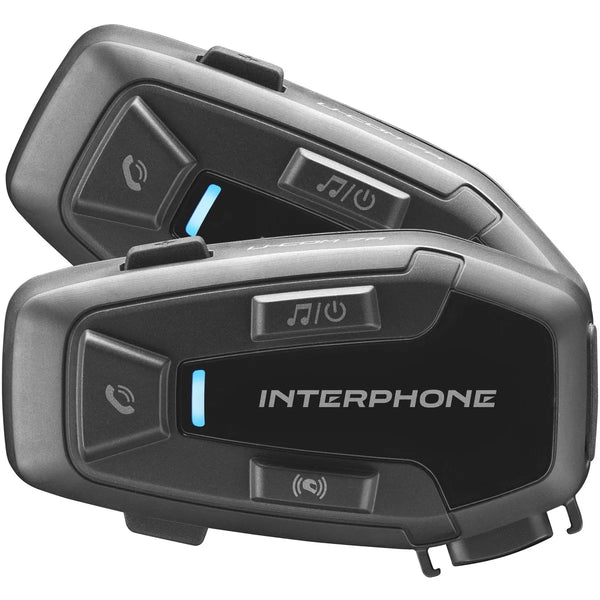 Interphone U-COM 7R Bluetooth Intercom Duo Pack – Communication Set for 2 Motorcyclists