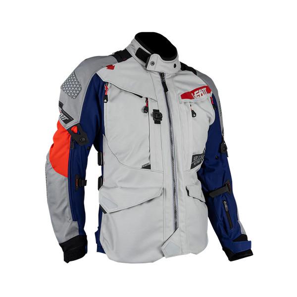 Leatt ADV MultiTour 7.5 Motorradjacke, 30.000 mm Wassersäule, AA-Level-2-Protektoren, blau-rot, 3-in-1