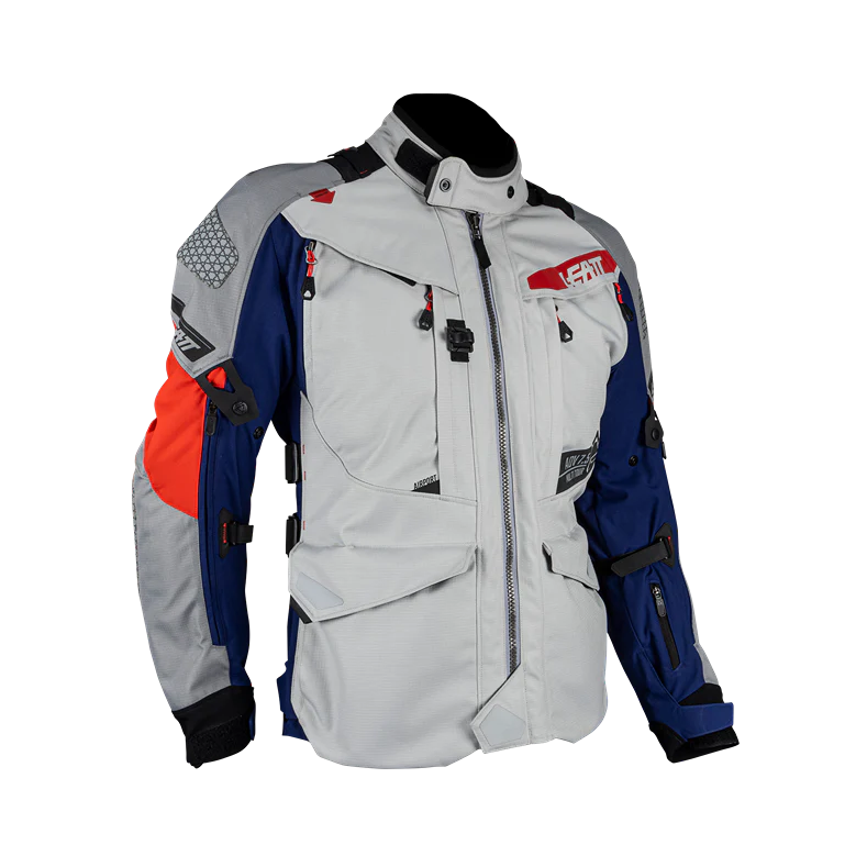 Leatt ADV MultiTour 7.5 motorcycle jacket, 30K waterproof, AA level 2 protectors, blue-red, 3-in-1