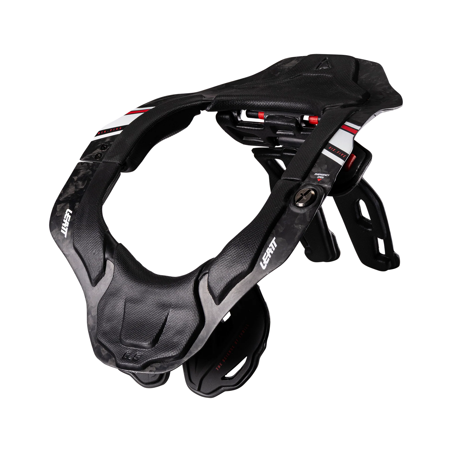 Leatt 6.5 Carbon-Nackenstütze – Carbon-Nackenstütze Motocross Schwarz Weiß