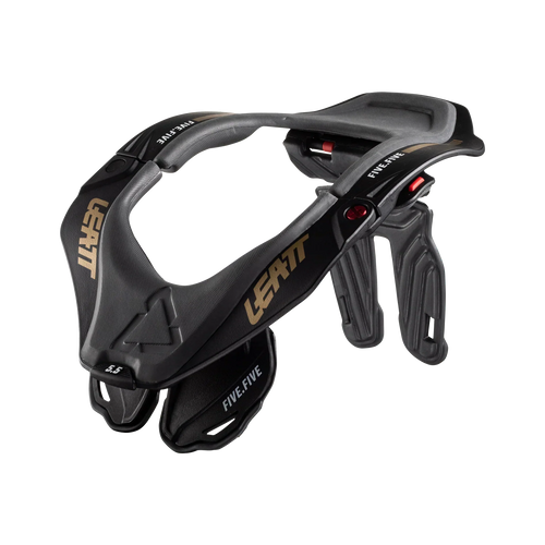 Leatt Neck Brace 5.5 Stealth Black/Grey – Premium Neck Protection for Motocross, Enduro & Adventure