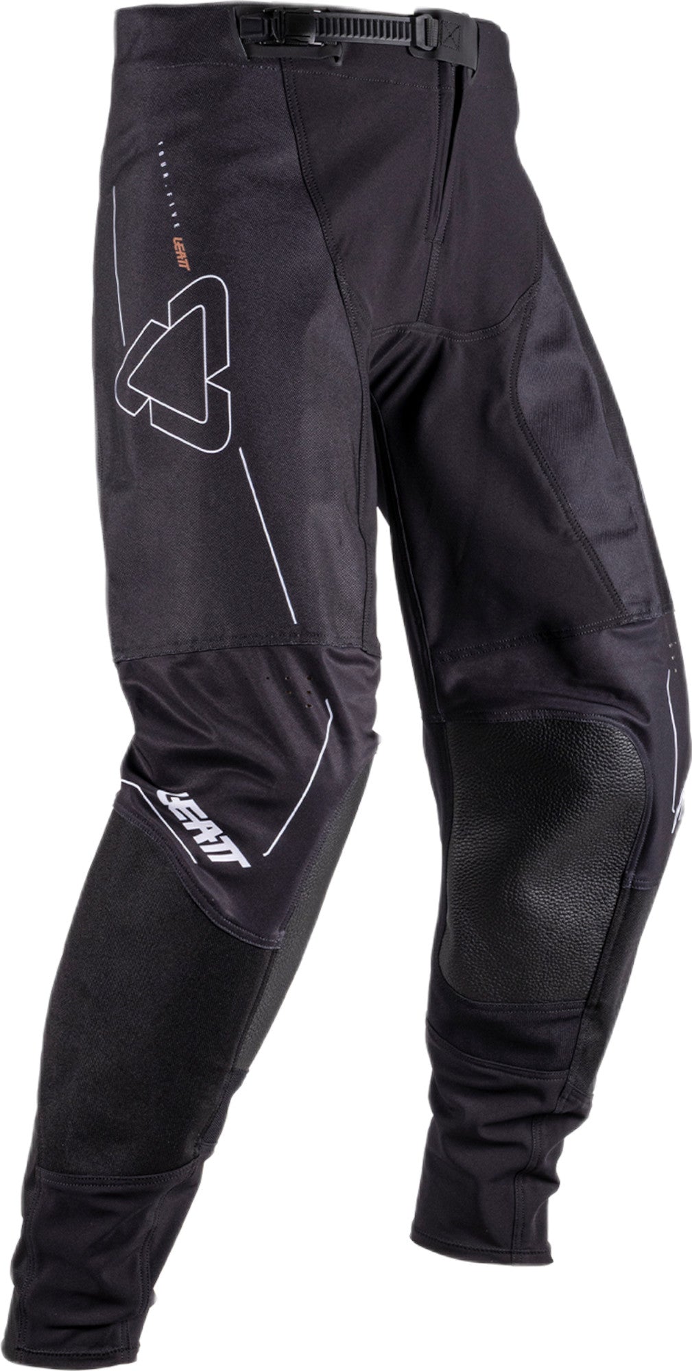 Leatt Moto 4.5 Motorradhose, Offroad-Stretch, mit Knieverstärkung, Schwarz