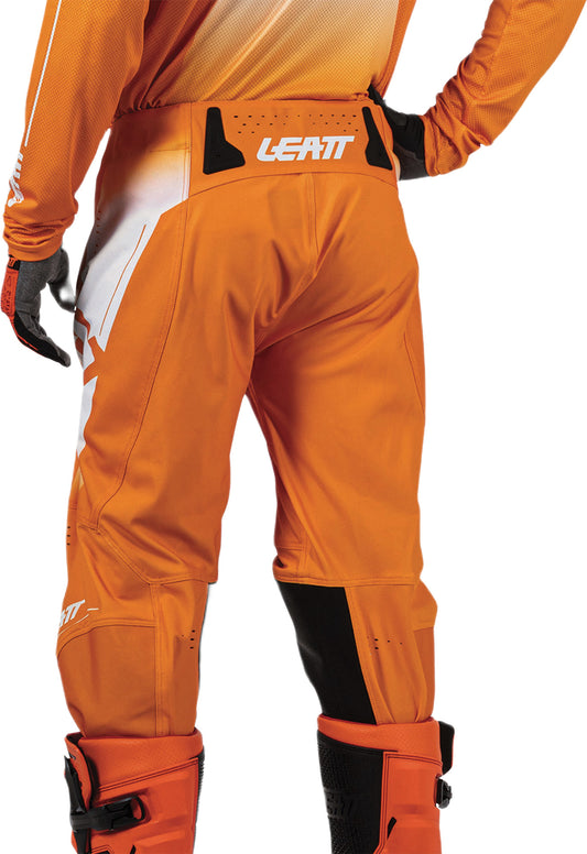 Leatt Moto 4.5 Motorradhose, Offroad-Stretch, mit Knieverstärkung, Orange