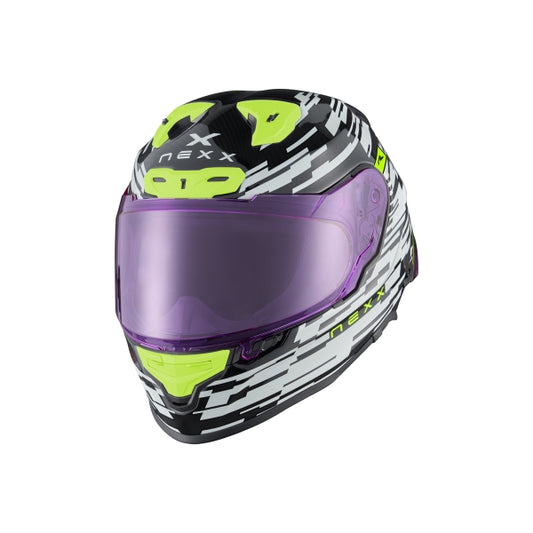 Nexx X R3R Glitch Racer Carbon Wit Neon