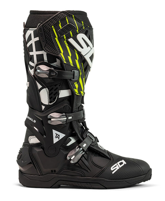Sidi Crossair X The Arsenale Motorcycle Boots Black Neon – Motocross & Enduro Boots