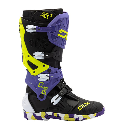 Sidi Crossair X Motorcycle Boots Black Violet – Motocross & Enduro Boots