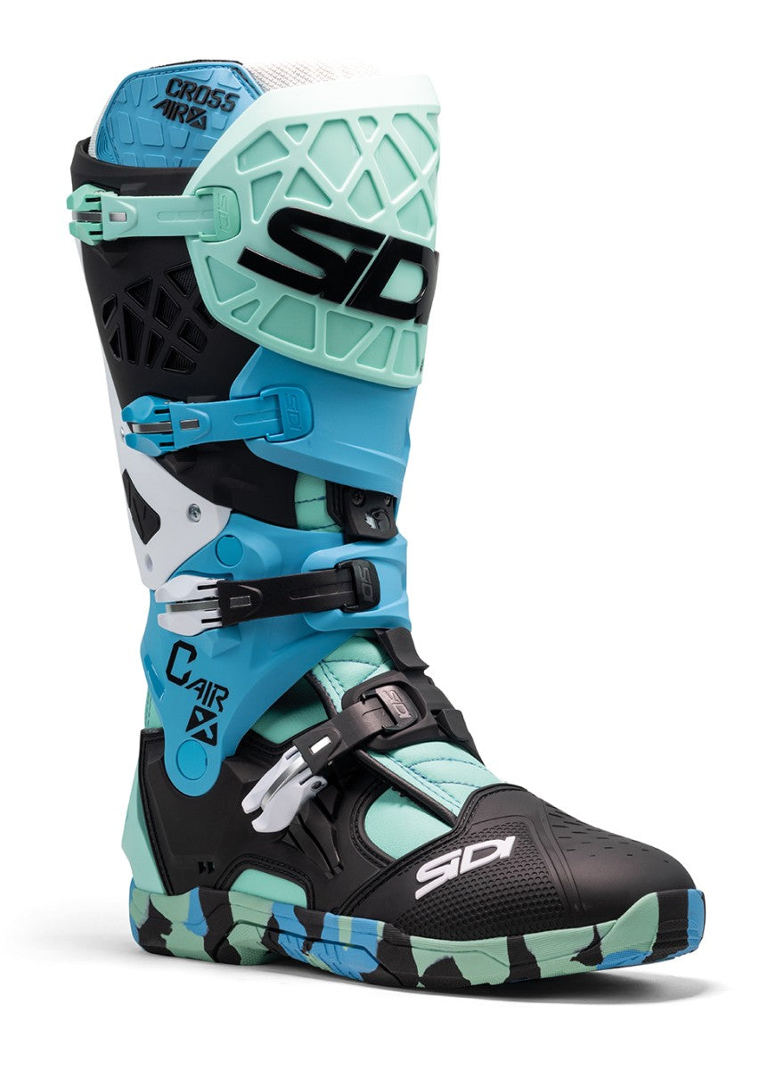 Sidi Crossair X Motorcycle Boots Messy Cyan – Motocross & Enduro Boots