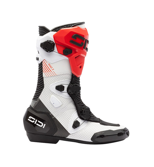 Sidi Mag-1 Air Motorlaarzen Zwart Rood – Geventileerde Race Boots