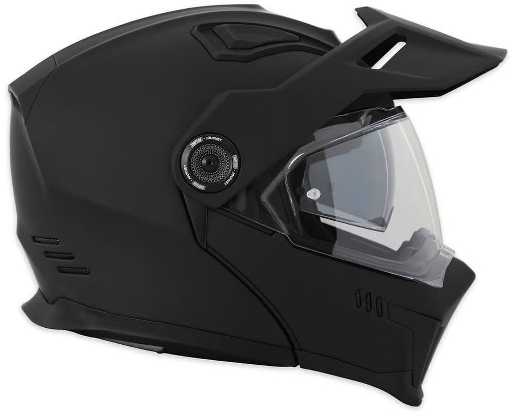 Simpson Journey Solid Matt Black Adventure Helm ECE 22.06 Pinlock Zonnevizier