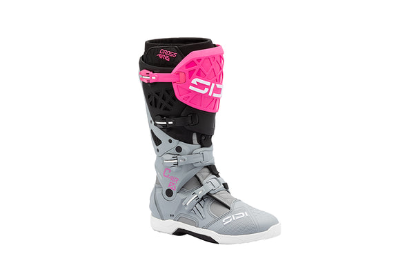 Sidi Crossair X Crosslaarzen Grijs-Roze Fluo