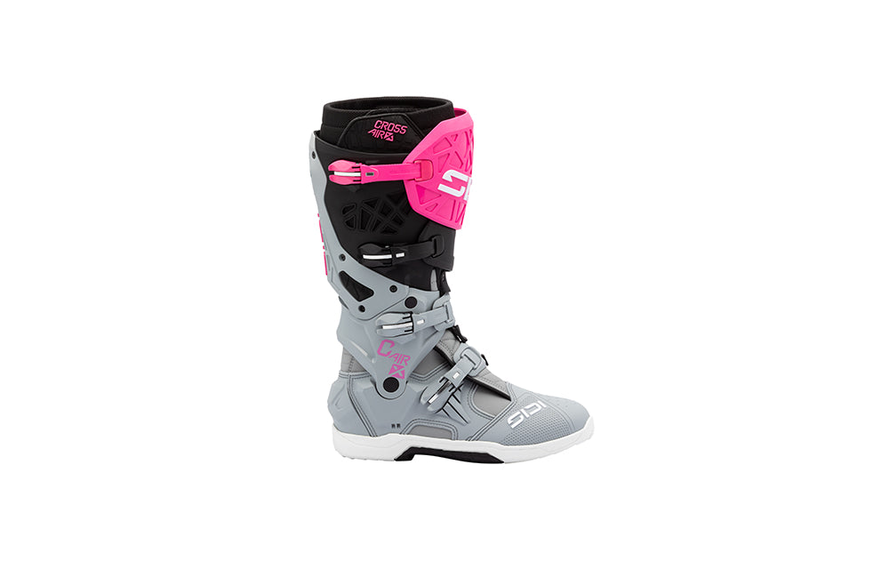 Sidi Crossair X Crosslaarzen Grijs-Roze Fluo