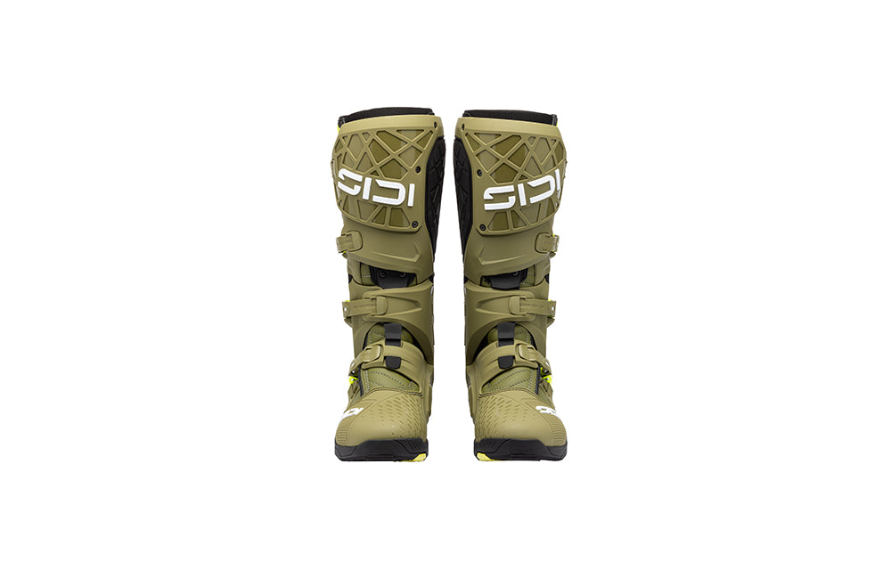 Sidi Crossair X Crosslaarzen Olive Groen-Geel Fluo