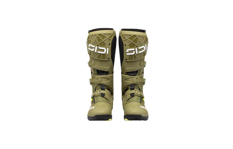 Sidi Crossair X Crosslaarzen Olive Groen-Geel Fluo