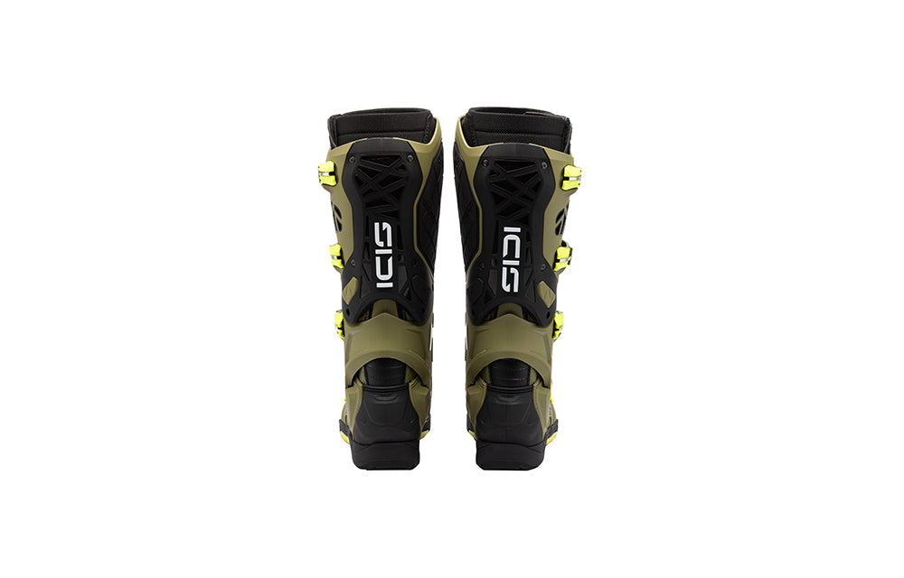 Sidi Crossair X Crosslaarzen Olive Groen-Geel Fluo