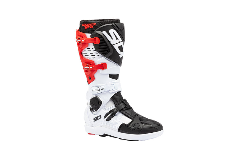 Sidi Crossfire 3 SRS Crosslaarzen Wit-Zwart-Rood