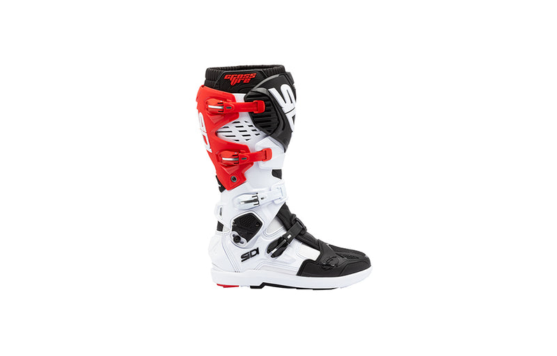 Sidi Crossfire 3 SRS Crosslaarzen Wit-Zwart-Rood