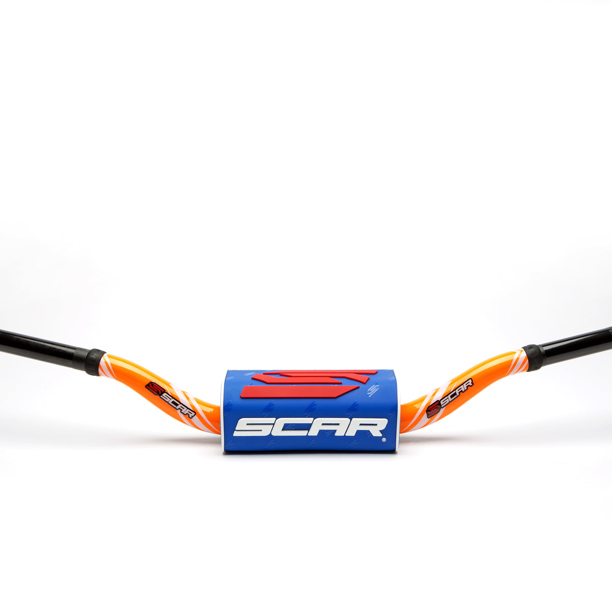 Scar O² Stuur Ø28,6 mm RC Stuur oranje, Stuurkussen blauw