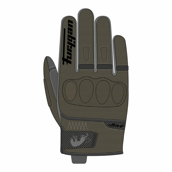Furygan Jet All Season D3O EVO motorhandschoenen Khaki, productfoto 3