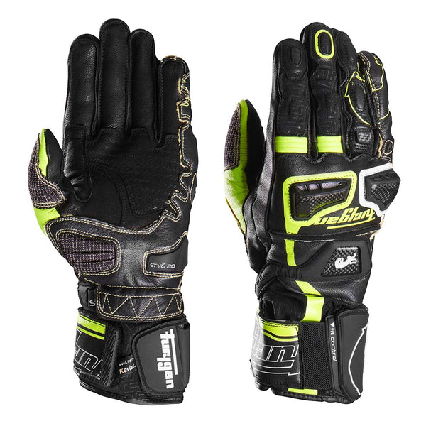 Furygan Gloves Styg20 X Kevlar Black-White-Yellow fluo