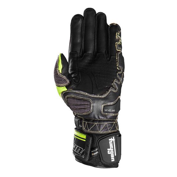 Furygan Gloves Styg20 X Kevlar Black-White-Yellow fluo