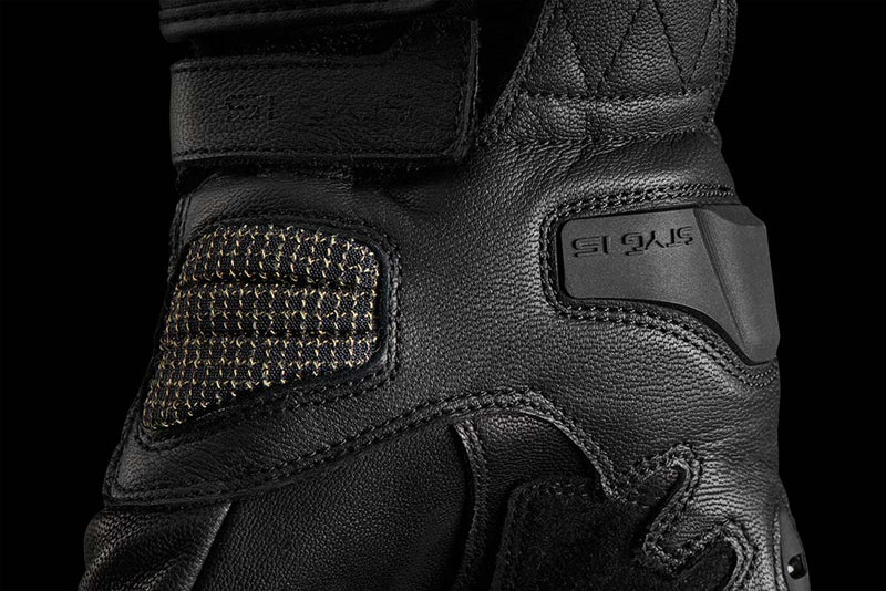 Furygan Styg 15 Motorradhandschuhe aus Leder, sportlich mit Knöchelschutz, schwarz