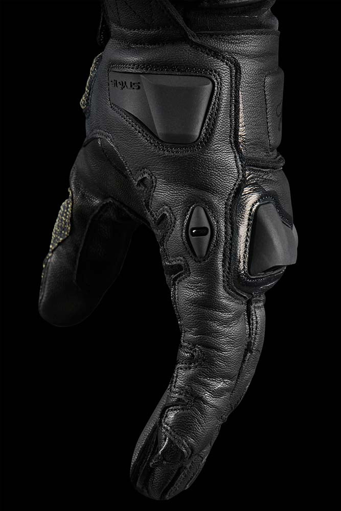 Furygan Styg 15 Motorradhandschuhe aus Leder, sportlich mit Knöchelschutz, schwarz