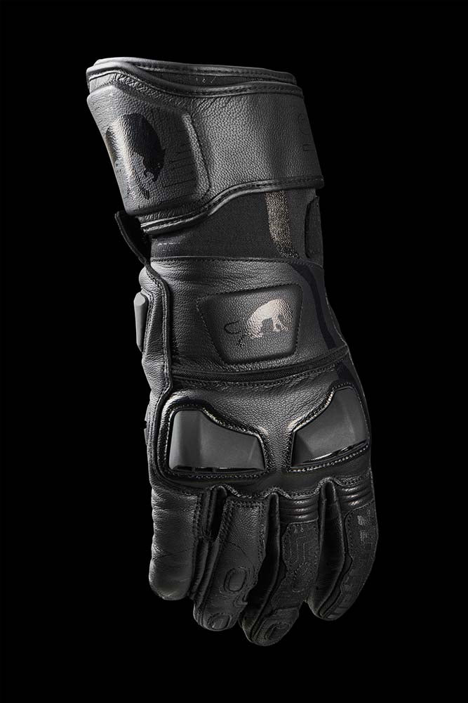 Furygan Styg 15 Motorradhandschuhe aus Leder, sportlich mit Knöchelschutz, schwarz