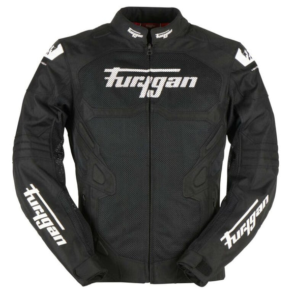 Furygan Atom Vented Evo motorjas Zwart-Wit, productfoto 3