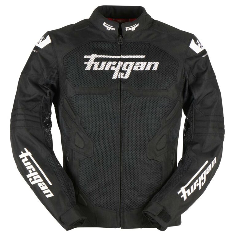Furygan Atom Vented Evo motorjas Zwart-Wit, productfoto 3