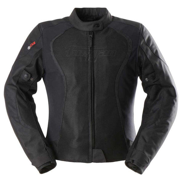 Furygan Odessa 3-in-1 Vented Ladies Motorcycle Jacket Black/White