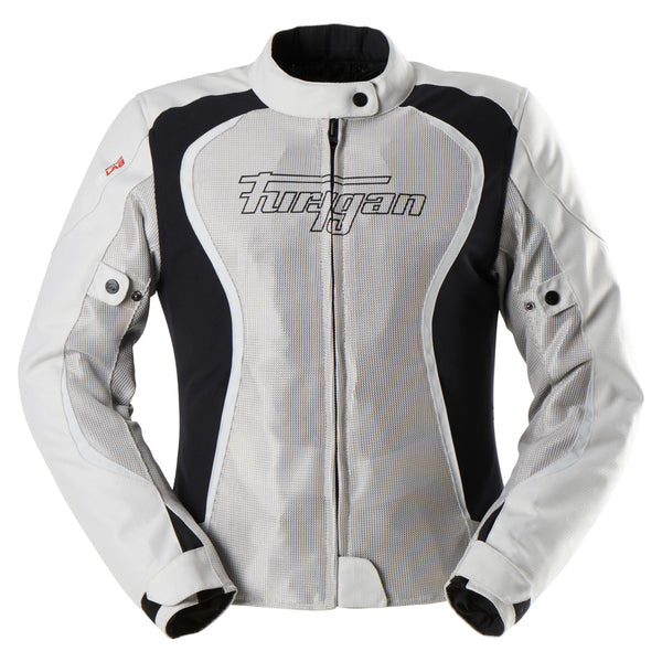 Furygan Odessa 3in1 Vented Ladies Motorcycle Jacket Pearl/Black