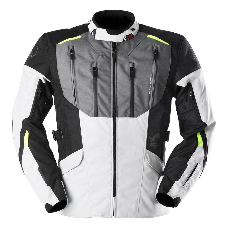 Furygan Brooks Motorjas Black/Pearl/Yellow Fluo – Adventure Motorjas