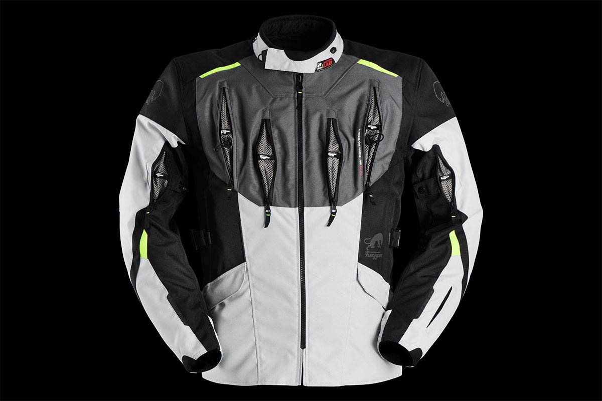 Furygan Brooks Motorjas Black/Pearl/Yellow Fluo – Adventure Motorjas