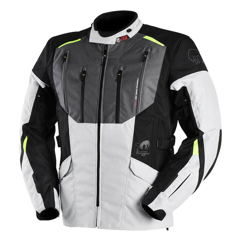 Furygan Brooks Motorjas Black/Pearl/Yellow Fluo – Adventure Motorjas