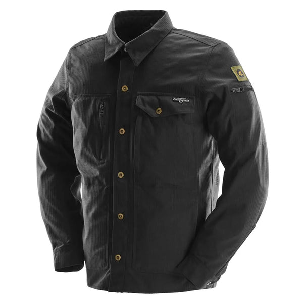 Furygan Eirik Motorrad-Overshirt, schwarz, wasserdicht, D3O-Schutz