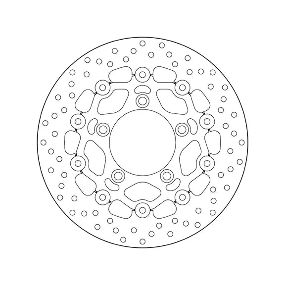 Brembo Serie Oro voorremschijf 280 x 4,0 mm Kymco Xciting 400 2014-2019