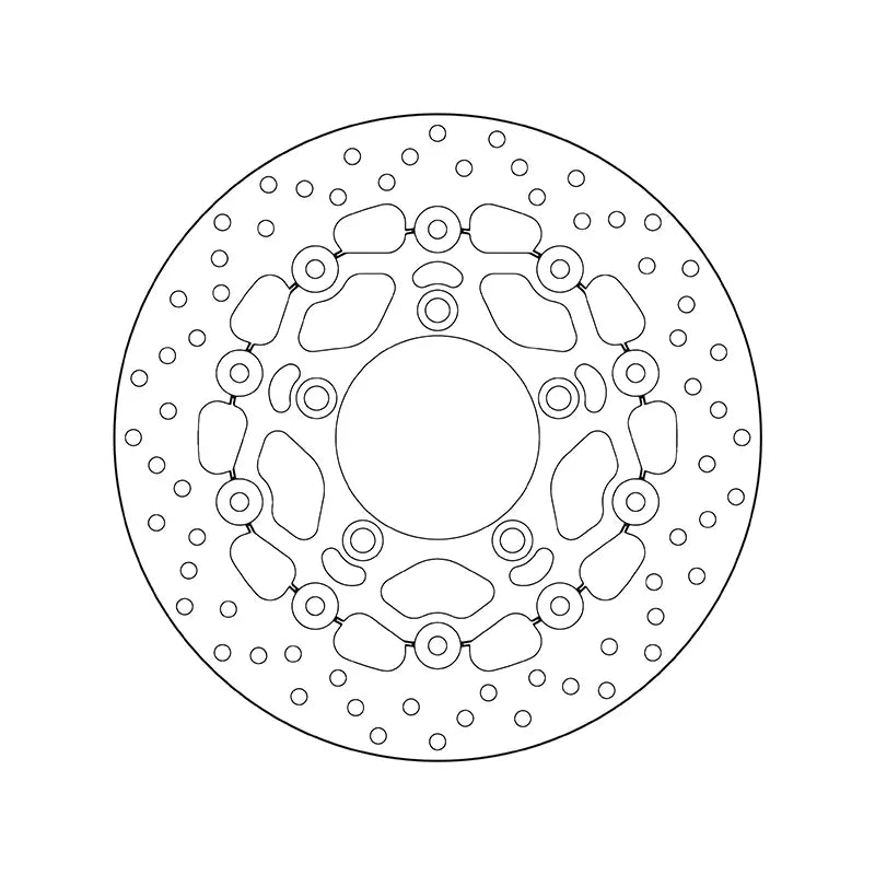 Brembo Serie Oro voorremschijf 280 x 4,0 mm Kymco Xciting 400 2014-2019