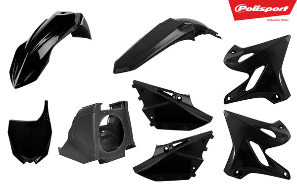 Polisport Plasticset Zwart Yamaha YZ125/YZ250 2002-2021