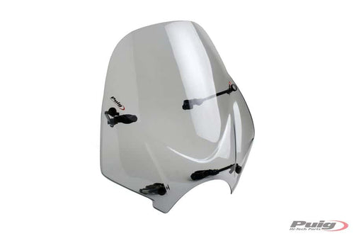 Puig Windscreen with mounting kit Ranger Traveller smoke