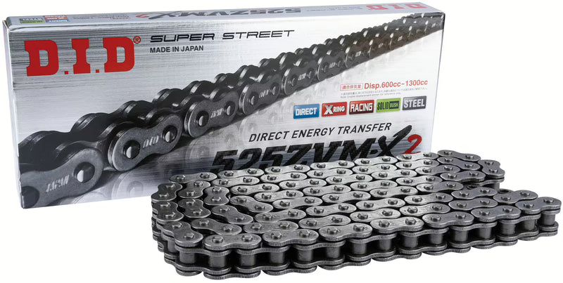 DID 525ZVMX2 98N Ketting – Grijs | Super Street X-Ring