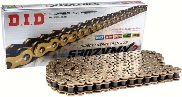 DID 530ZVMX2 106N Halskette – Gold/Gold | Super Street X Ring