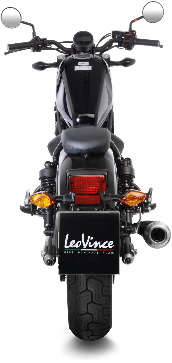 LeoVince Classic Racer Black Edition Slip-On Endschalldämpfer Edelstahl