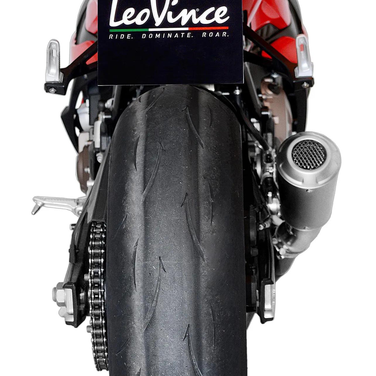 LeoVince LV-10 Black Edition Slip-On Uitlaatdemper RVS
