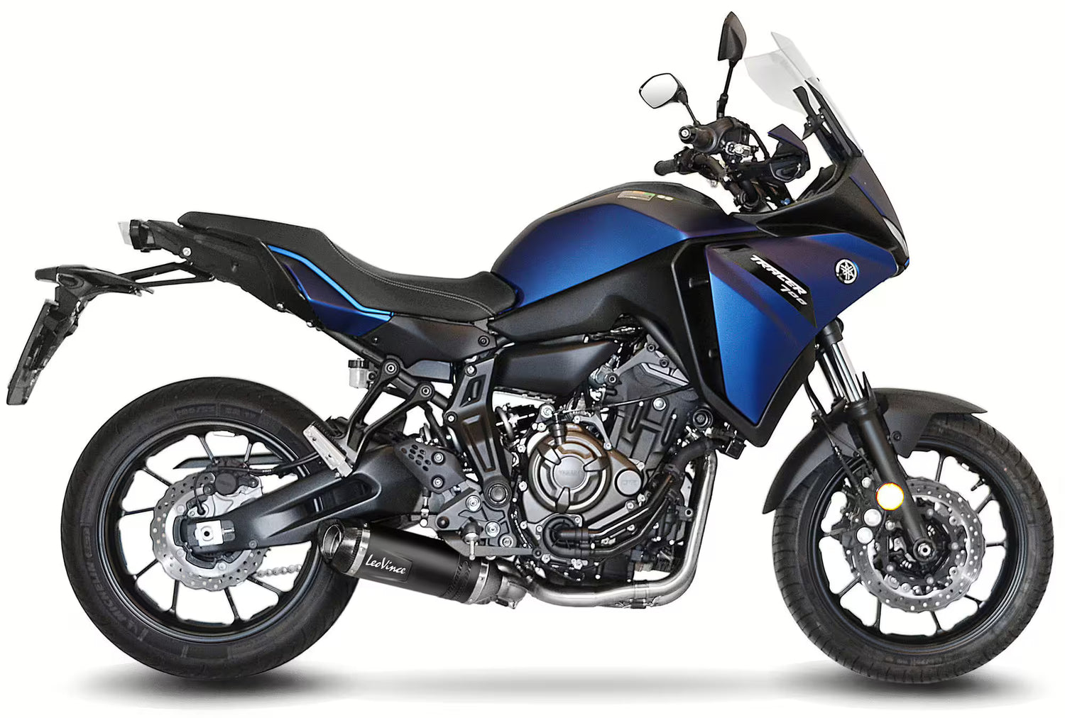 Yamaha Tracer 7 / Tracer 7 GT – LeoVince SBK LV One EVO Black Edition Uitlaatsysteem