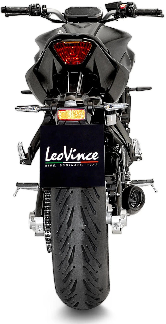 LeoVince LV One EVO Black Edition Compleet systeem Uitlaatdemper RVS